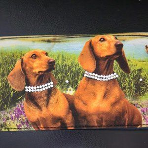 Dachshund Checkbook Wallet